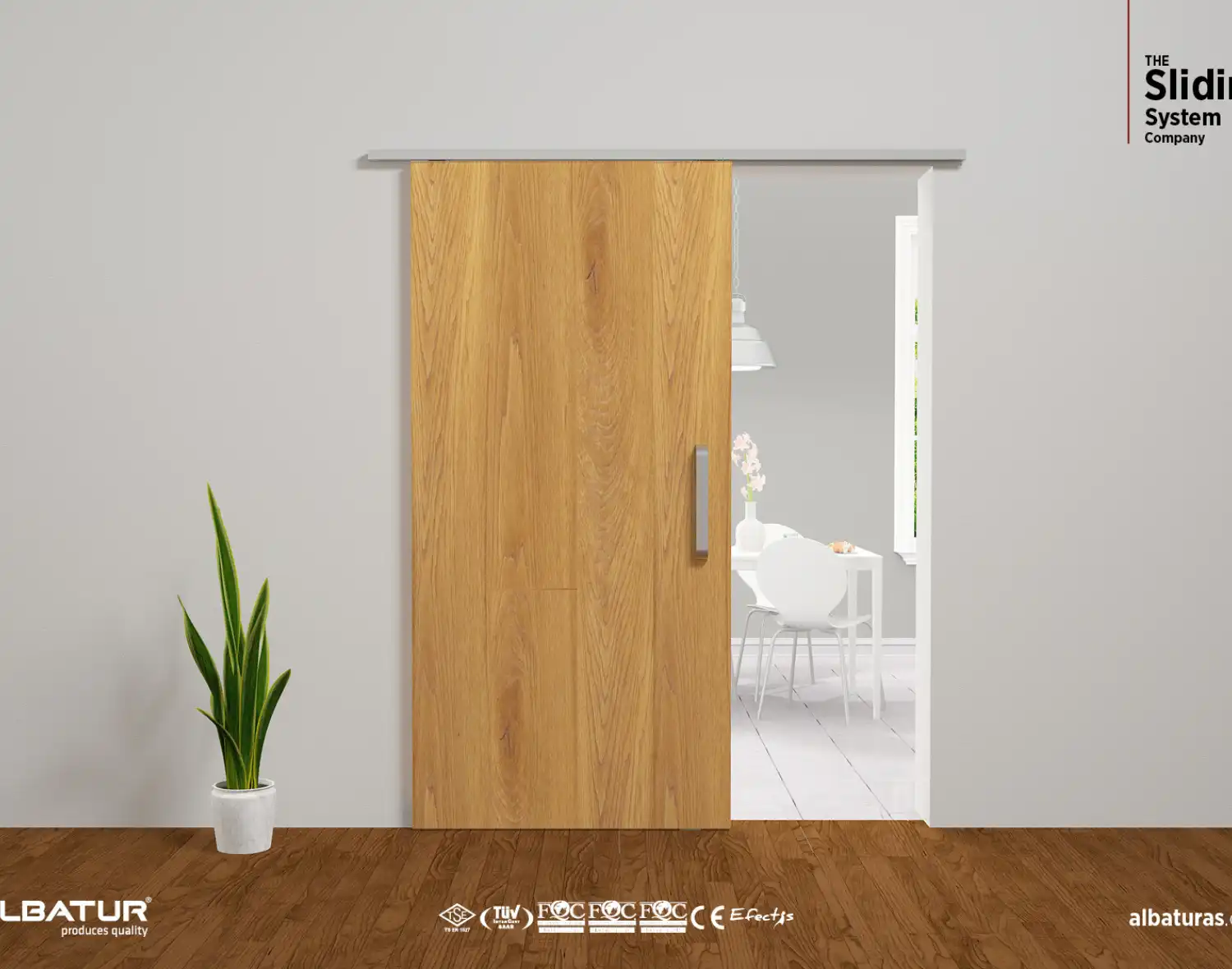 60KG SLIDING DOOR SYSTEM - 2WAY SOFT CLOSING