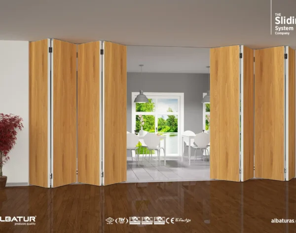 160KG FOLDABLE SLIDING DOOR SYSTEM ambient