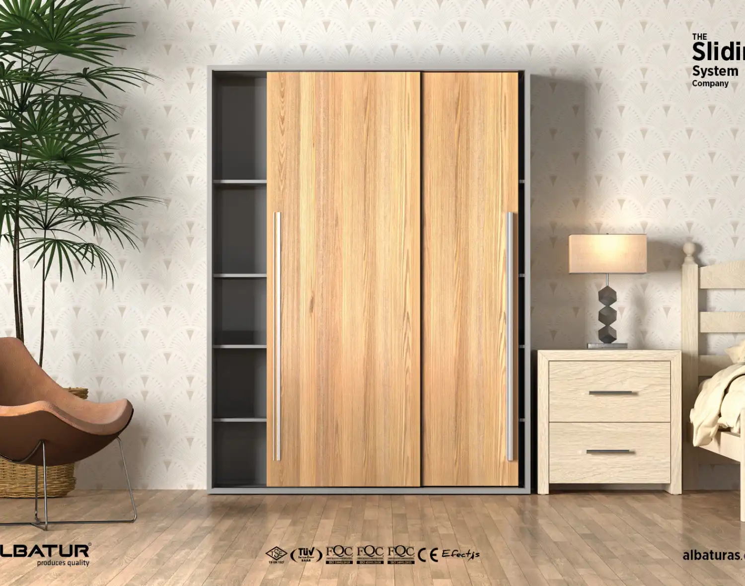 MULTILINE 8-45KG SLIDING WARDROBE SYSTEM 2WAY SOFT